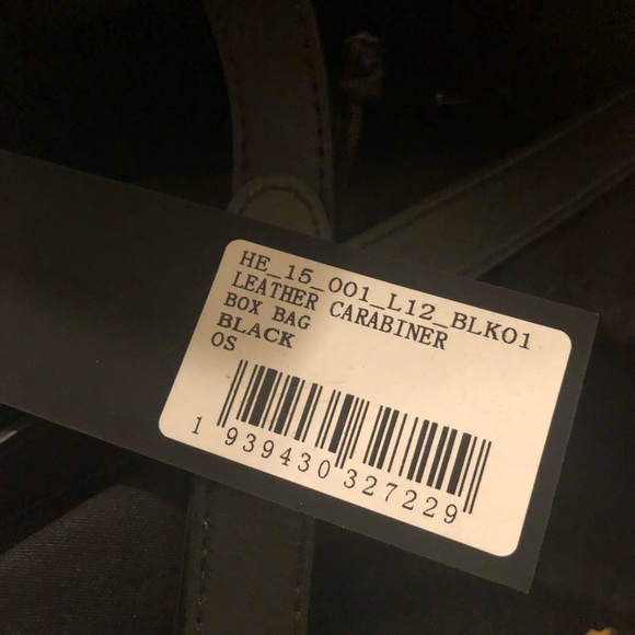 BNWT Heliot Emil Carabiner calfskin leather crossbody box bag - Picture 11 of 12